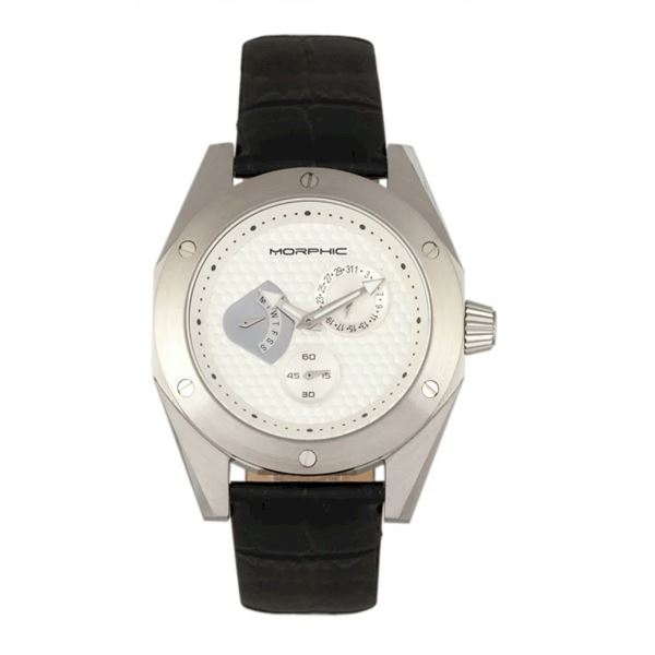Morphic M46 Series Leather - Band Men's Watch w/Date - MPH4601.     New in Original Box.