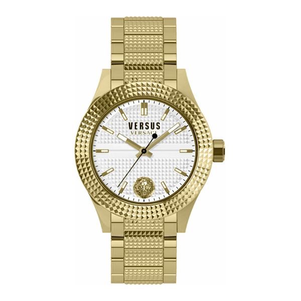 Versace Versus Bayside Classic Men's Watch with a enamel dial and Versus lion head at 6h.  Yellow Go