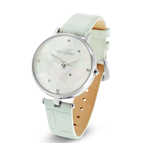 Bolvaint The Vainui Mother-of-Pearl Ladies' Watch - Silver & Apataki Blue Quartz watch.    New in Or