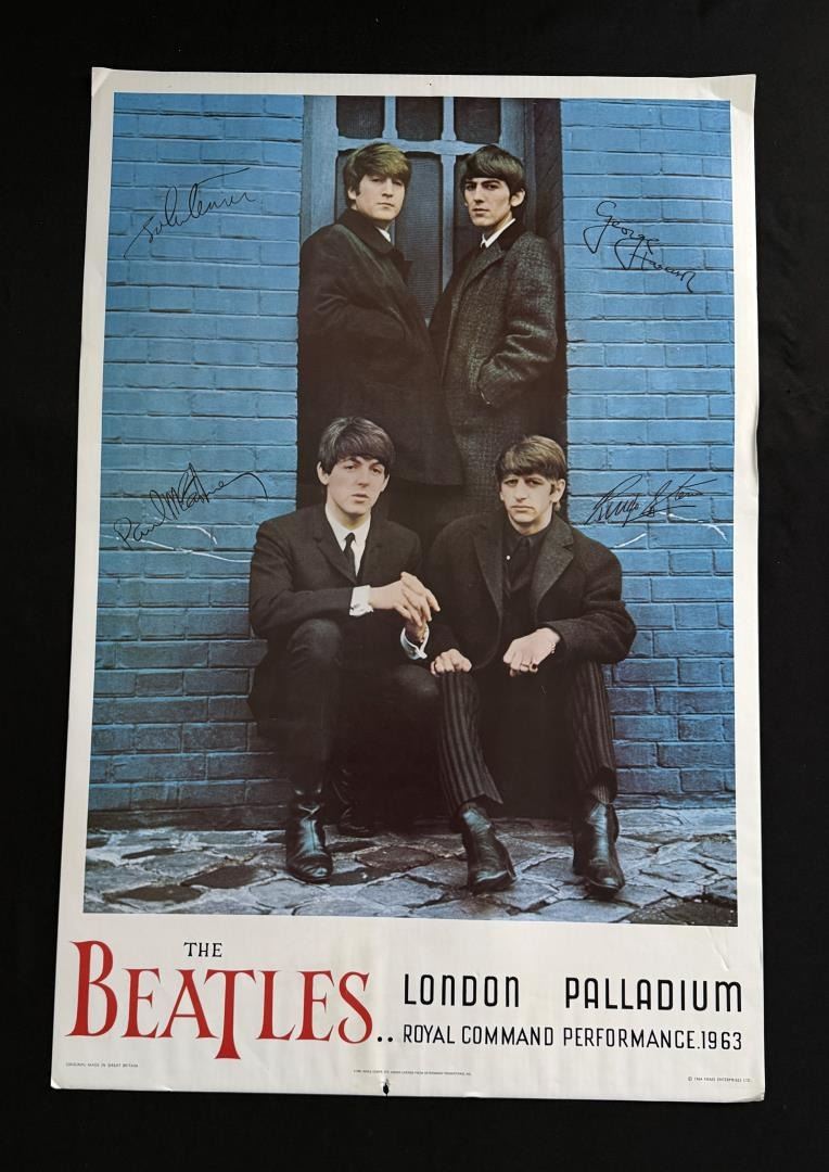 1963 The Beatles Royal Command Performance Poster