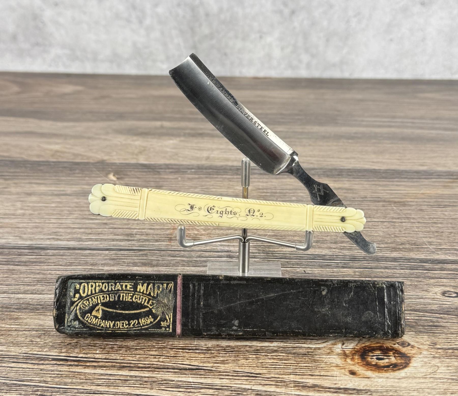John Barber Silver Steel Straight Razor