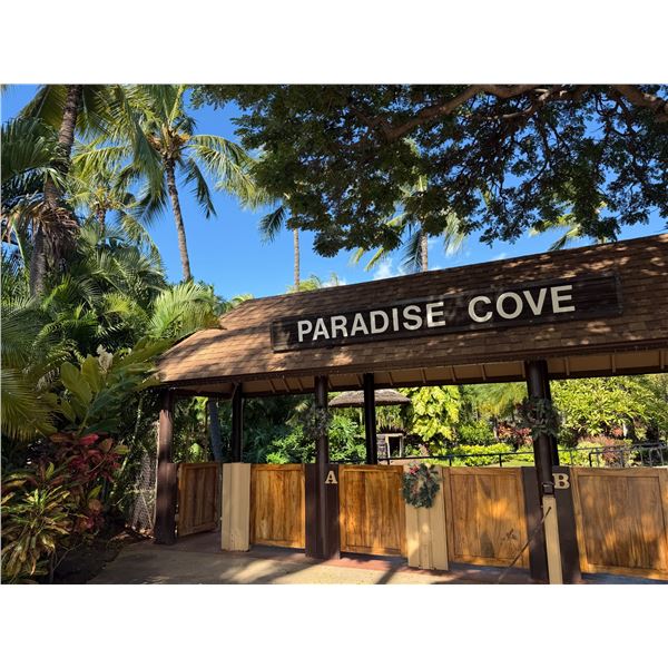 Paradise Cove Wooden Sign Approx. 14' L
