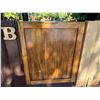 Image 8 : Monkeypod Triple-Panel Swinging Entrance Doors Marked "B",  36" x 2" x 42"H (each)