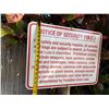 Image 2 : Notice of Security Policy Sign for Paradise Cove Luau 24" x 16.5"