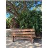 Image 2 : Slatted Wooden Park Bench 73"L x 37"H