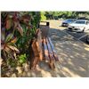 Image 4 : Slatted Wooden Park Bench 73"L x 37"H