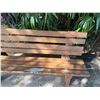 Image 6 : Slatted Wooden Park Bench 73"L x 37"H
