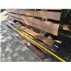 Image 8 : Slatted Wooden Park Bench 73"L x 37"H
