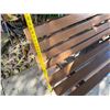 Image 9 : Slatted Wooden Park Bench 73"L x 37"H