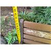 Image 7 : Slatted Wooden Park Bench w/ Metal Armrests 44"L x 32.5"H