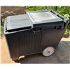 Image 1 : Cambro Sliding Lid Mobile Ice Caddy 36" x 22"