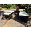 Image 5 : Qty 2 Mobile Buffet Counter Tables 96" x 32"