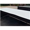 Image 13 : Qty 2 Mobile Buffet Counter Tables 96" x 32"