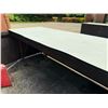 Image 15 : Qty 2 Mobile Buffet Counter Tables 96" x 32"