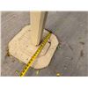 Image 11 : Qty 2 Wooden Delineator Posts 19" Dia, 46"H & Rope Barrier