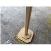 Image 4 : Qty 2 Wooden Delineator Posts 19" Dia, 46"H & Rope Barrier