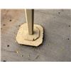 Image 9 : Qty 2 Wooden Delineator Posts 19" Dia, 46"H & Rope Barrier