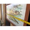 Image 3 : Paradise Cove Map in Wooden Frame 36" x 24"