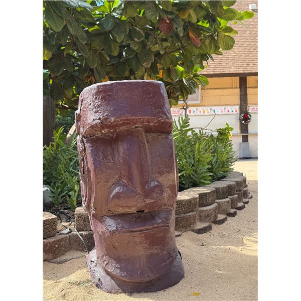 Tiki Statue 14" x 12" x 35"H