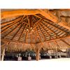 Image 11 : PalmEx Aloha Tiki Hut w/ Ohia Posts & Thatched Roof  97" x 102" x 121"H