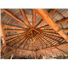Image 12 : PalmEx Aloha Tiki Hut w/ Ohia Posts & Thatched Roof  97" x 102" x 121"H
