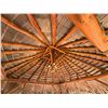 Image 13 : PalmEx Aloha Tiki Hut w/ Ohia Posts & Thatched Roof  97" x 102" x 121"H