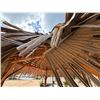 Image 14 : PalmEx Aloha Tiki Hut w/ Ohia Posts & Thatched Roof  97" x 102" x 121"H