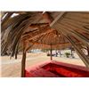 Image 15 : PalmEx Aloha Tiki Hut w/ Ohia Posts & Thatched Roof  97" x 102" x 121"H