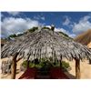 Image 2 : PalmEx Aloha Tiki Hut w/ Ohia Posts & Thatched Roof  97" x 102" x 121"H