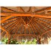 Image 3 : PalmEx Aloha Tiki Hut w/ Ohia Posts & Thatched Roof  97" x 102" x 121"H