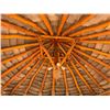 Image 4 : PalmEx Aloha Tiki Hut w/ Ohia Posts & Thatched Roof  97" x 102" x 121"H