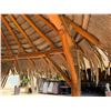 Image 8 : PalmEx Aloha Tiki Hut w/ Ohia Posts & Thatched Roof  97" x 102" x 121"H