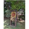 Image 1 : Wooden Plank A-Frame Target Stand w/ Fiber Material Target 26" x 52" x 72"H