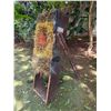 Image 3 : Wooden Plank A-Frame Target Stand w/ Fiber Material Target 26" x 52" x 72"H