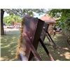 Image 9 : Wooden Plank A-Frame Target Stand w/ Fiber Material Target 26" x 52" x 72"H