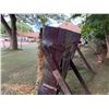 Image 9 : Wooden Plank A-Frame Target Stand w/ Fiber Material Target 26" x 52" x 70"H