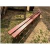 Image 5 : Long Wooden Bench 120" x 12" x 18"H