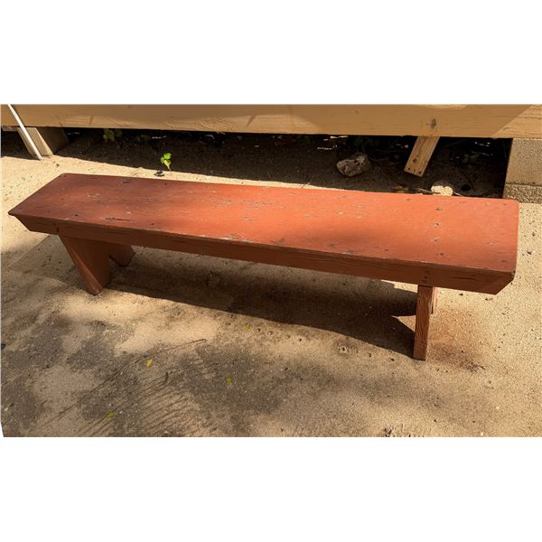 Wooden Bench 72" x 12"