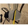 Image 13 : Qty 3 Tables 95" x 24" x 29"H & 18 Plastic Stacking Chairs 16" Dia, 36"H