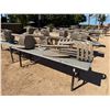 Image 2 : Qty 6 Tables 95" x 24" x 29"H & 48 Plastic Stacking Chairs 16" Dia, 36"H