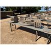 Image 3 : Qty 6 Tables 95" x 24" x 29"H & 48 Plastic Stacking Chairs 16" Dia, 36"H