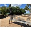 Image 7 : Qty 6 Tables 95" x 24" x 29"H & 48 Plastic Stacking Chairs 16" Dia, 36"H