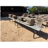 Image 5 : Qty 6 Tables 95" x 24" x 29"H & 48 Plastic Stacking Chairs 16" Dia, 36"H