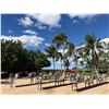 Image 1 : Qty 9 Tables 95" x 24" x 29"H & 54 Plastic Stacking Chairs 16" Dia, 36"H