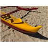 Image 3 : Yellow & Red Outrigger Canoe 15' 6'" L
