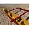 Image 6 : Yellow & Red Outrigger Canoe 15' 6'" L