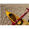 Image 7 : Yellow & Red Outrigger Canoe 15' 6'" L
