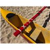 Image 8 : Yellow & Red Outrigger Canoe 15' 6'" L