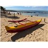 Image 3 : Yellow & Red Outrigger Canoe 15' 4" L