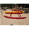 Image 6 : Yellow & Red Outrigger Canoe 15' 4" L